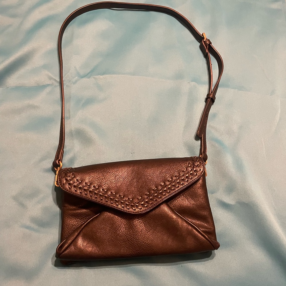 Black Anthropologie crossbody purse